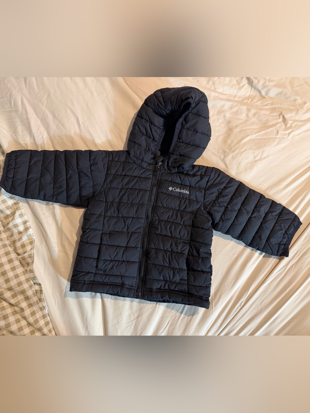 Columbia Black Quilted Hooded Puffer Jacket